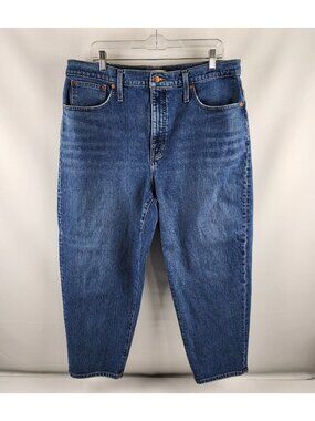 Madewell Jeans Womens 33 Blue Balloon Leg Denim (33x25)